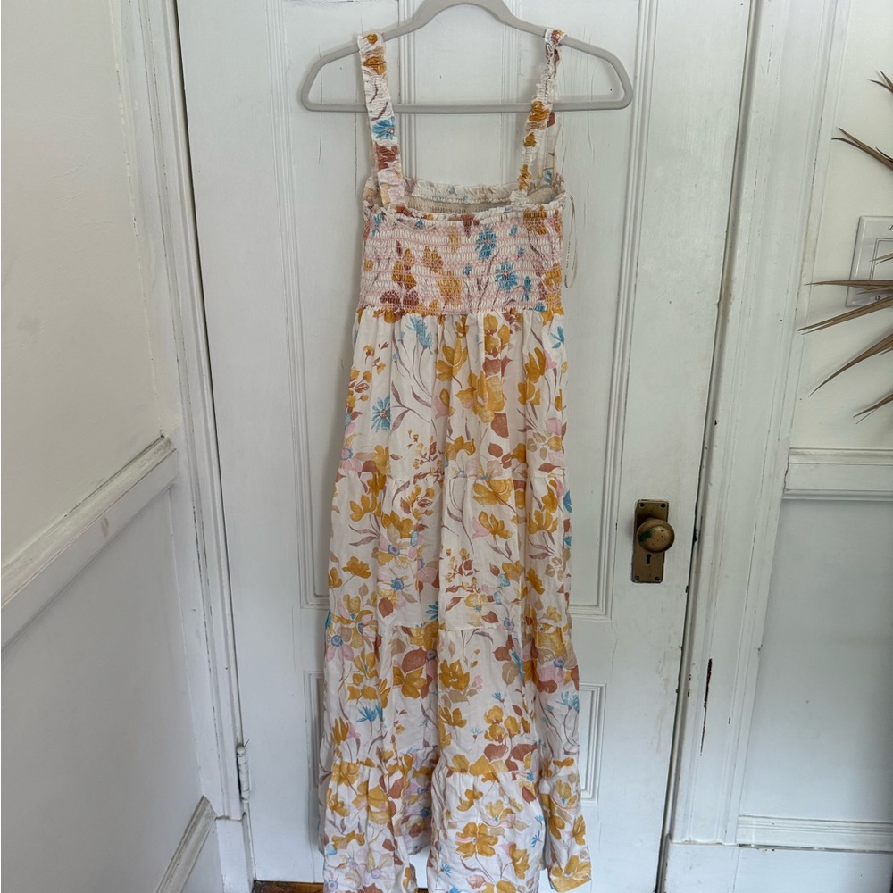 August the Label smocked maxi dress